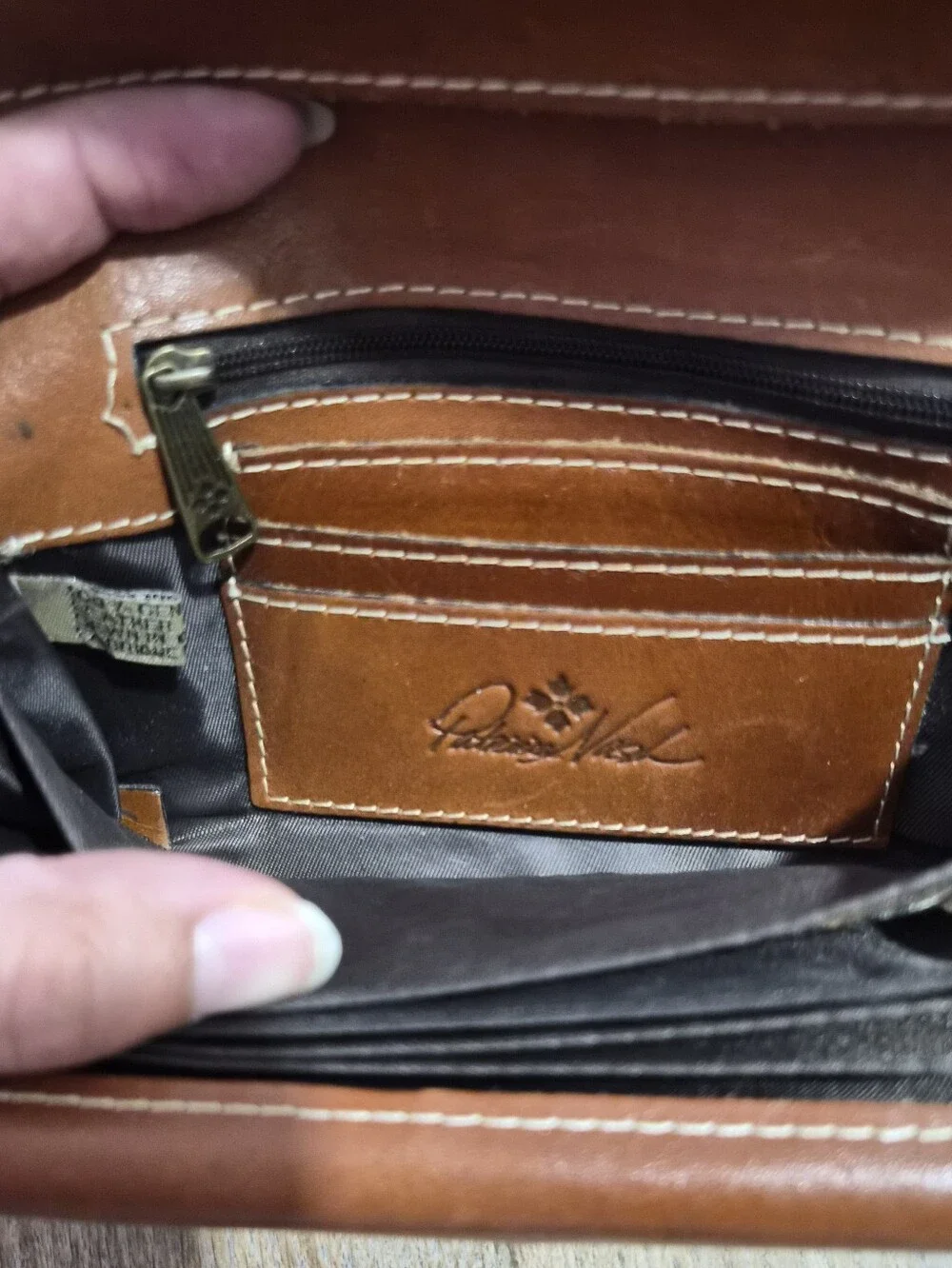 Patricia Nash Trifold Brown Leather Wallet - Picture 9 of 9